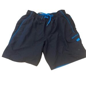 Speedo Marina 9" Blue Swim Trunk Men's Size Medium